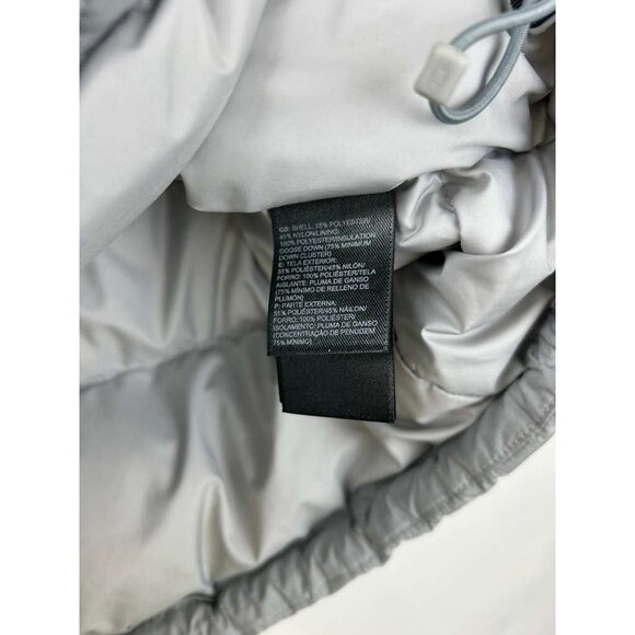 The North Face Nuptse Women's M Gray 700 Fill Goose Down Full Zip Puffer Vest - Picture 13 of 16